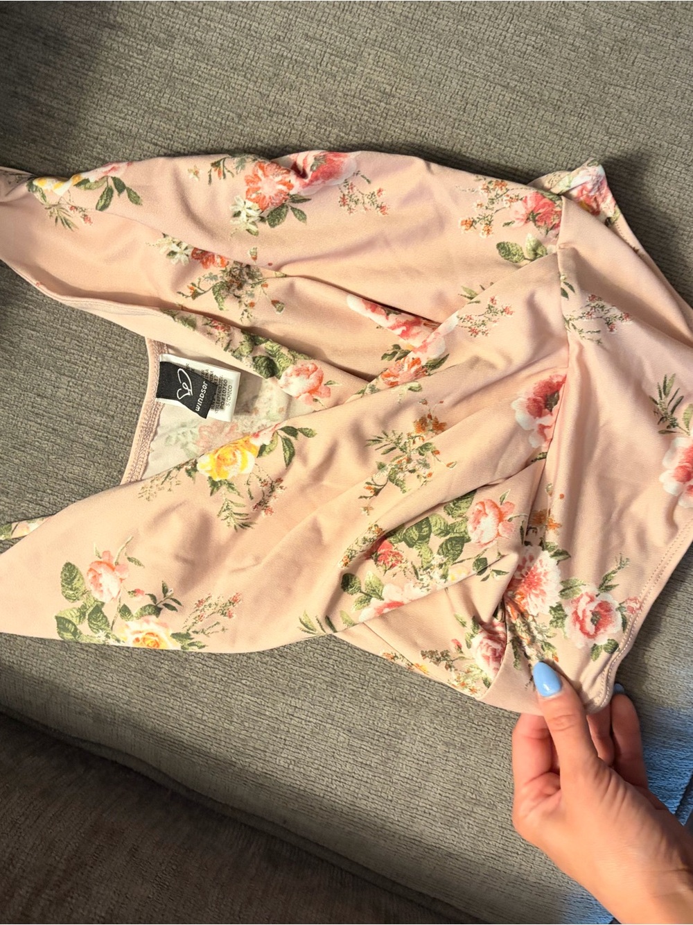 Pink Floral Windsor bodysuit